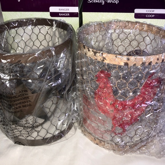 Scentsy Wax Warmer Wrap Pair Coop Rooster Ranger Star Scented Spatula Few Bars - Picture 4 of 4